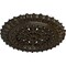 Ekena Millwork Sellek Ceiling Medallion (Canopies up to 1 1/8"), 18 1/2"OD x 7/8"ID x 1 1/2"P, Stone Hearth Crackle CM18SKSHC - alternate 3